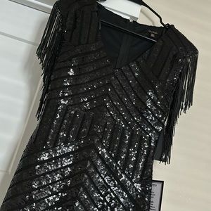 Little black dress, sequin, brand new, size 3/4